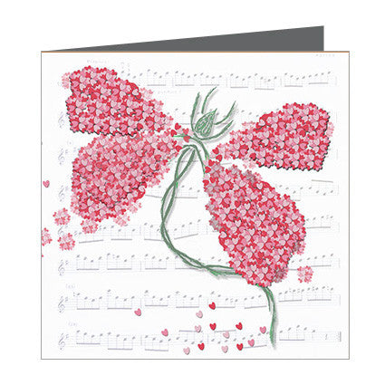 Card - Heart Confetti  - Dragon Fly