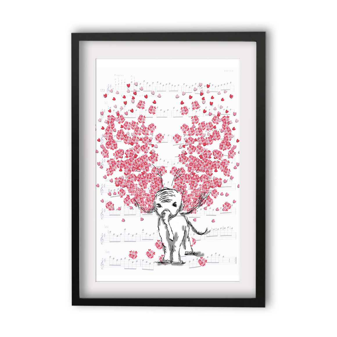 Print Heart Confetti Elephant Baby