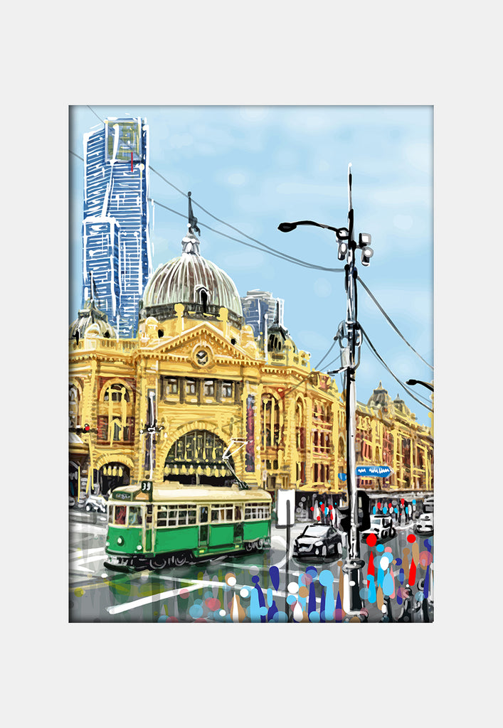 Print (Iconic) - Melbourne Flinders St Station (Portrait)
