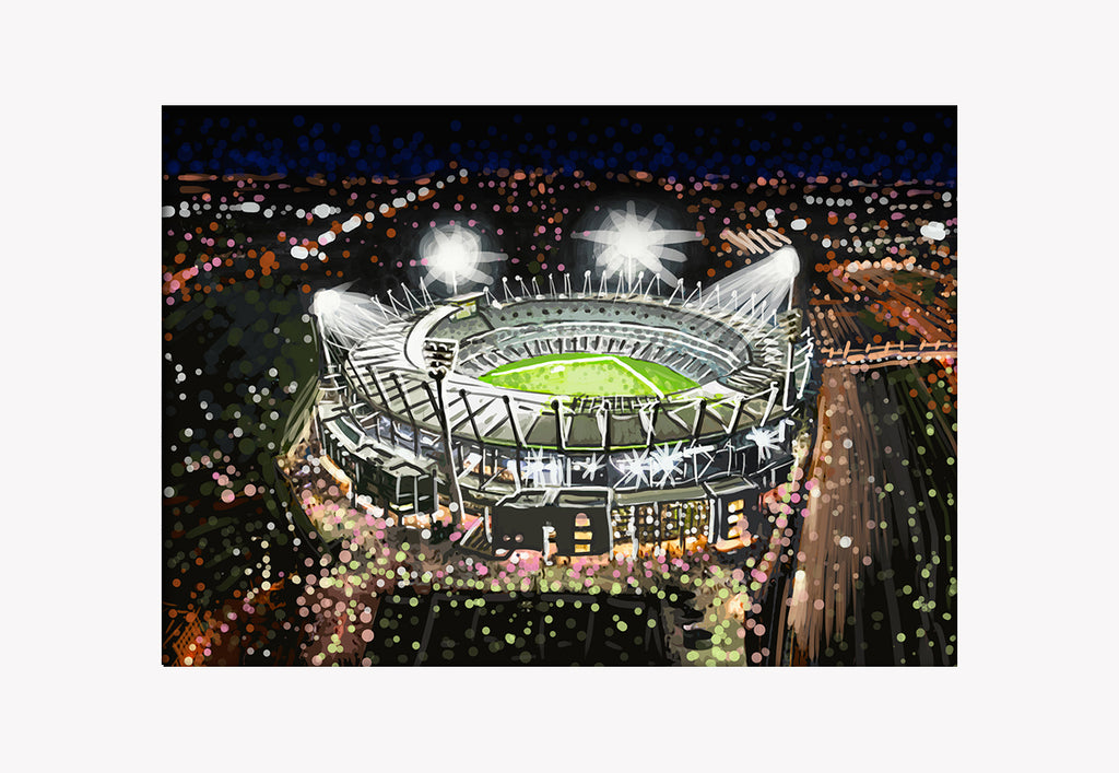 Print (Iconic) - Melbourne MCG by Night