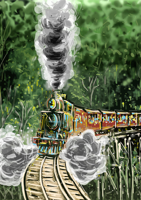 Print (Iconic) - Melbourne Puffing Billy (Portrait)