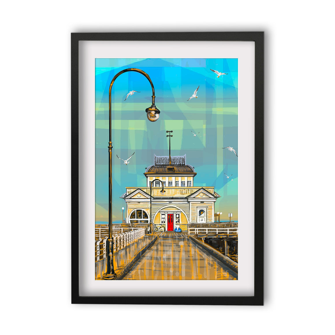 Print (Iconic) - Melbourne Saint Kilda Pier Full Colour (Portrait)