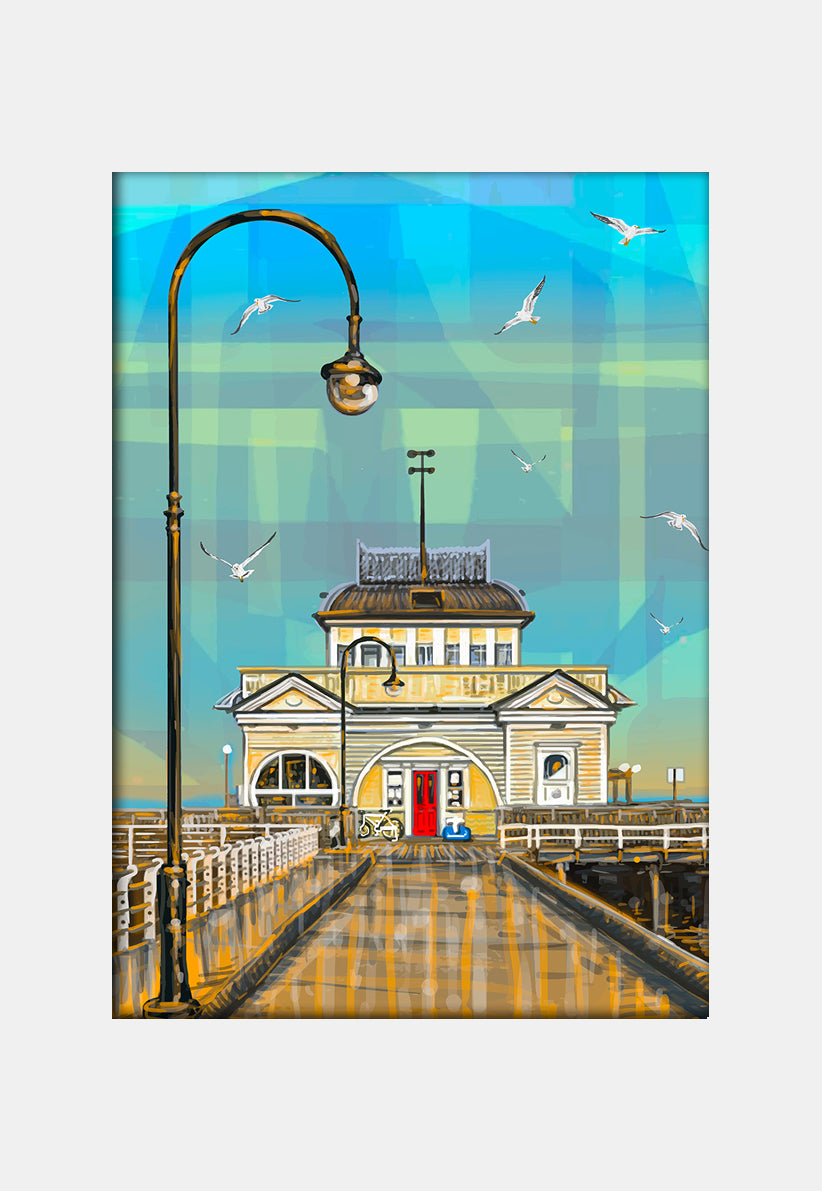 Print (Iconic) - Melbourne Saint Kilda Pier Full Colour (Portrait)