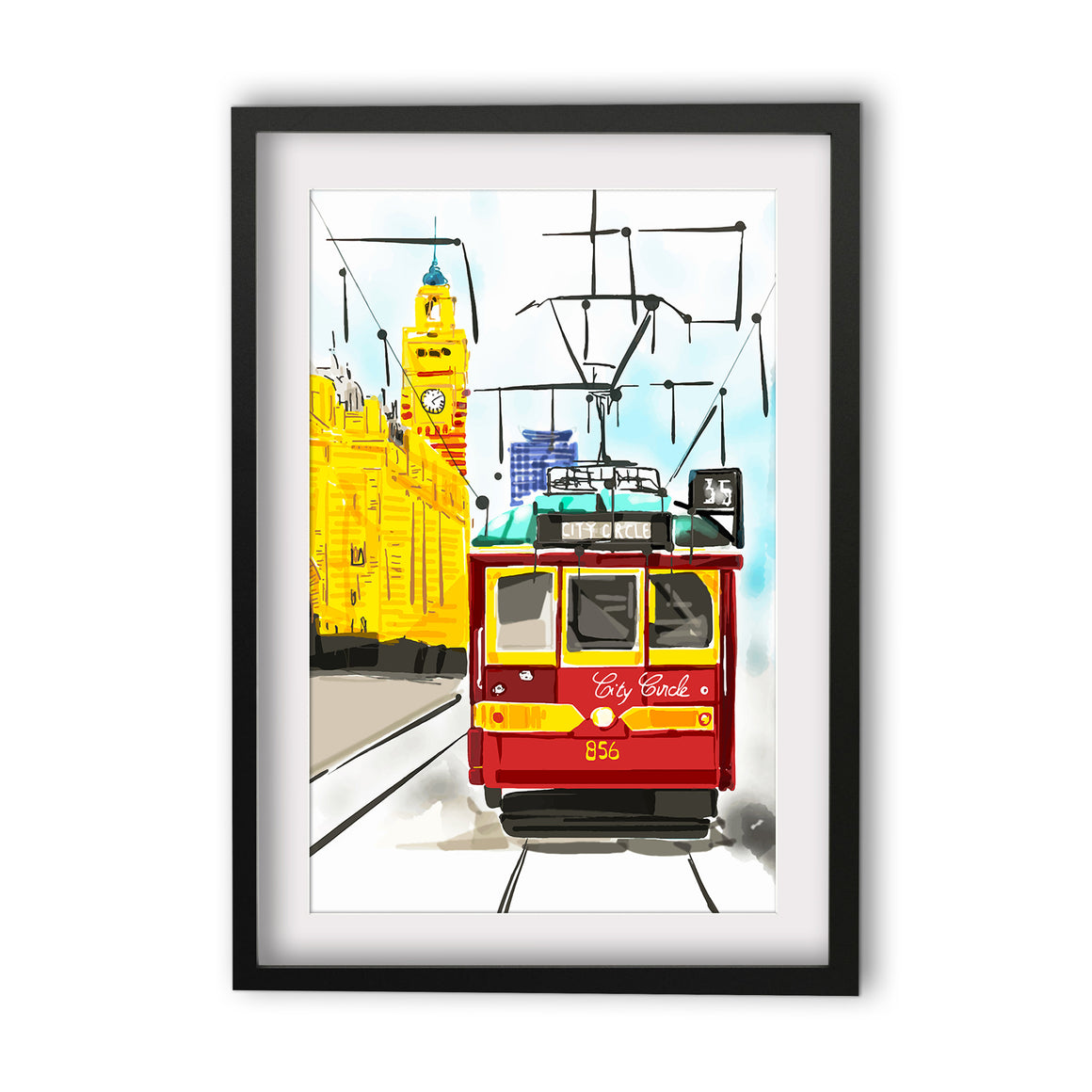 Print (Iconic) - Melbourne Tram City Circle (Portrait)