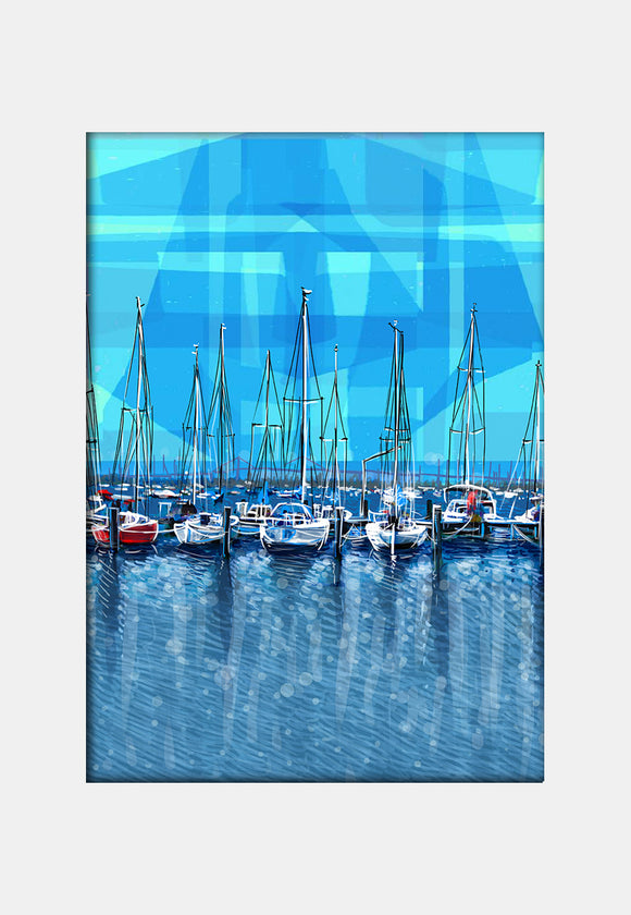 Print (Iconic) - Melbourne Williamstown Blue Sky