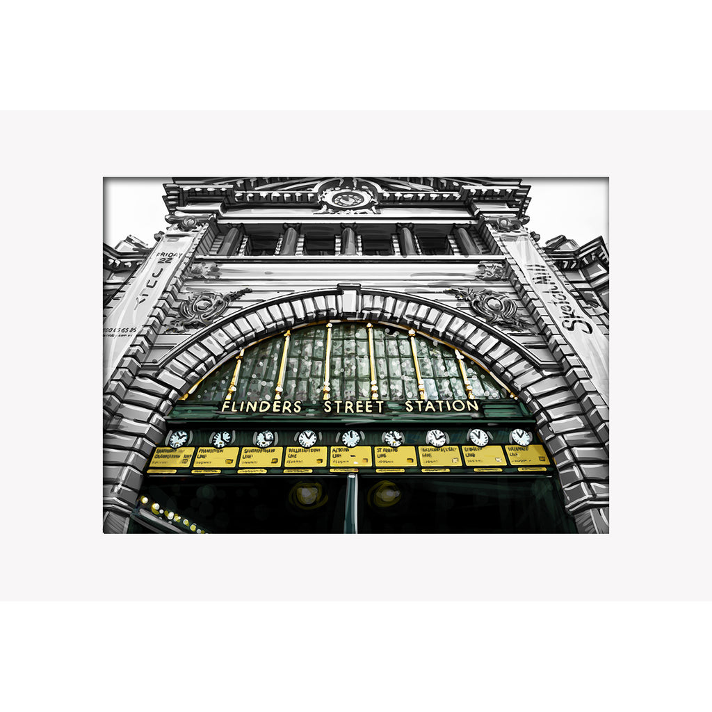 Print (Iconic) - Melbourne Flinders st Station Clocks