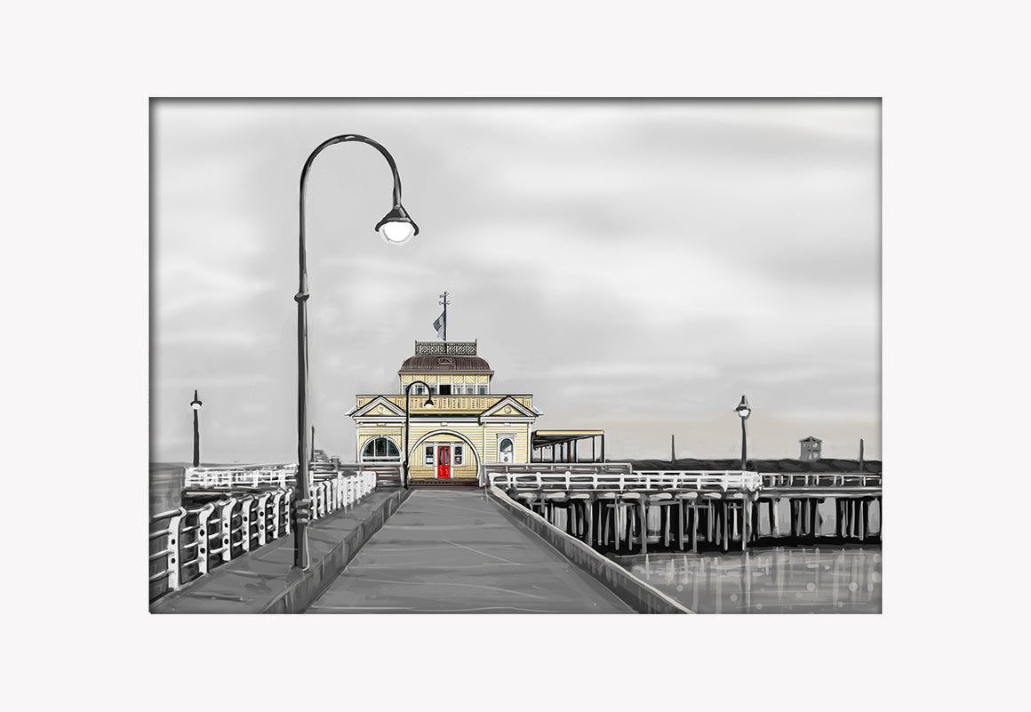 Print (Iconic) - Melbourne St Kilda Pier Landscape