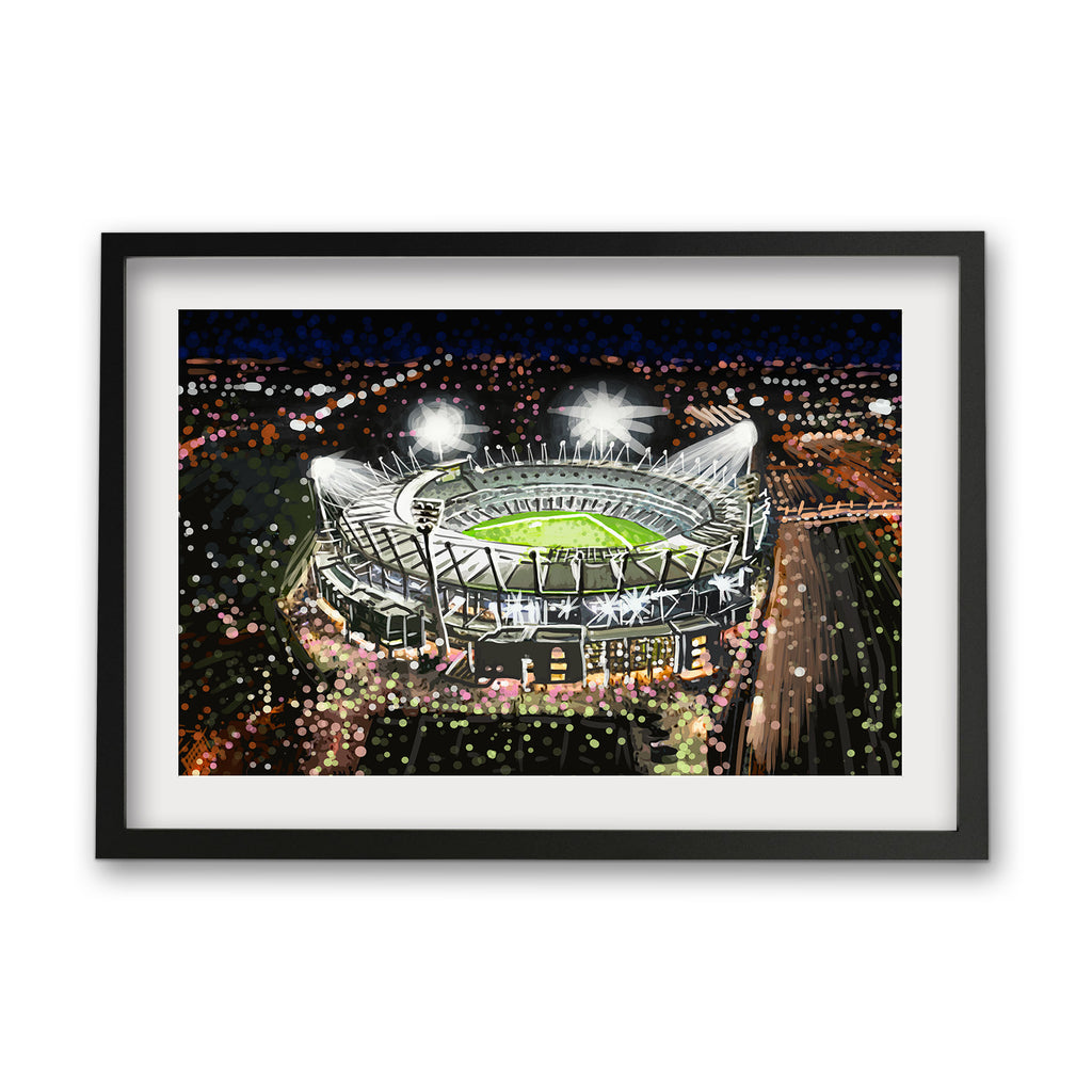 Print (Iconic) - Melbourne MCG by Night