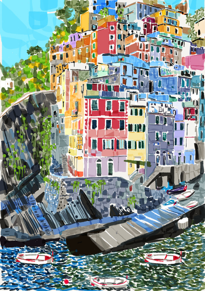 Print (Iconic) Wanderlust Cinque Terra