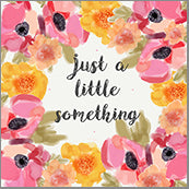 Small Cards (Pack of 10) - Just A Little Something Blooms Pink and Orange