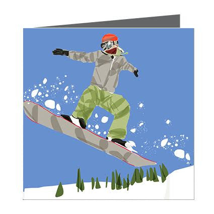 Card - Sports - Snowboarder