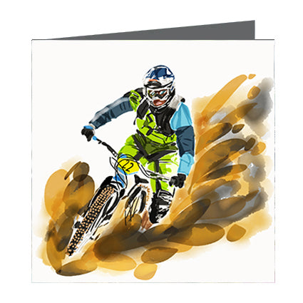 Card - Sports - Bike in Mud