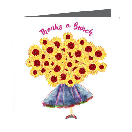 Card - Thanks a Bunch of sun Flowers