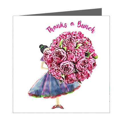 Card - Thanks a Bunch of Peonies