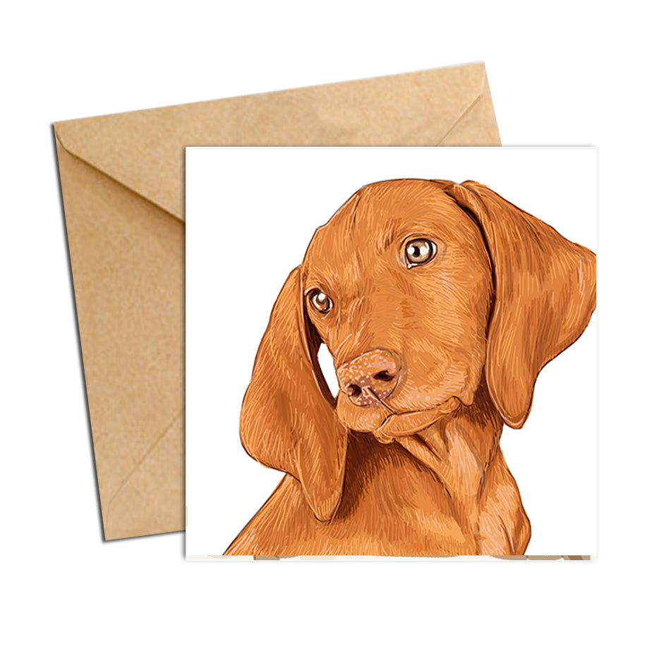 Card - Dog Vizsla