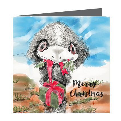 Card - Xmas Aus-Emu