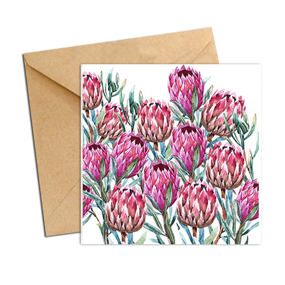 Card - Botanical Natives Proteas