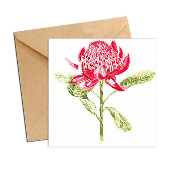 Card - Botanical Natives Waratah