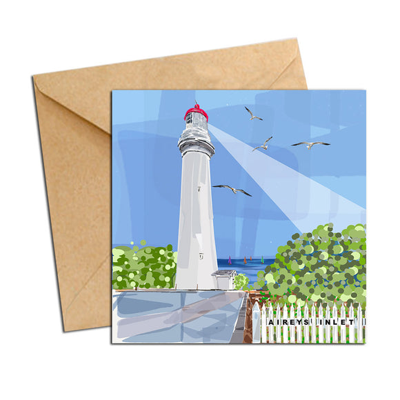 Card - Iconic Bellarine - Airey's Inlet Lighthouse