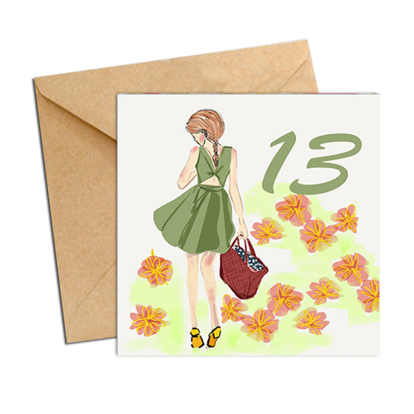 Card - Birthday Age 13