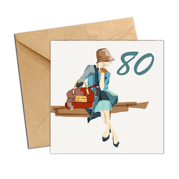 Card - Birthday Age 80