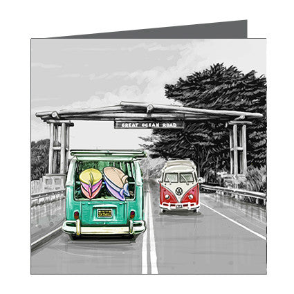Card - Iconic Bellarine and Surf Coast - Great Ocean Road Portal with Combi