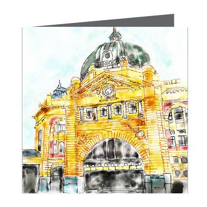 Card - Iconic Melbourne Flinders Street Station v1