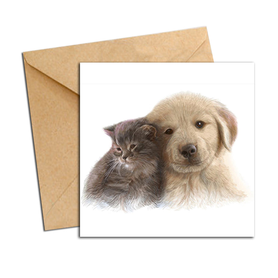 Card - Cat and Dog Best friends