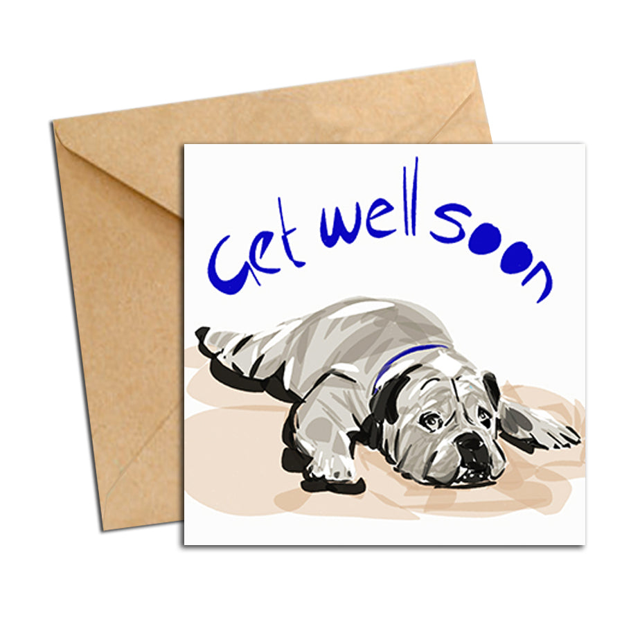 Card - Quote - Dog Get Well Soon