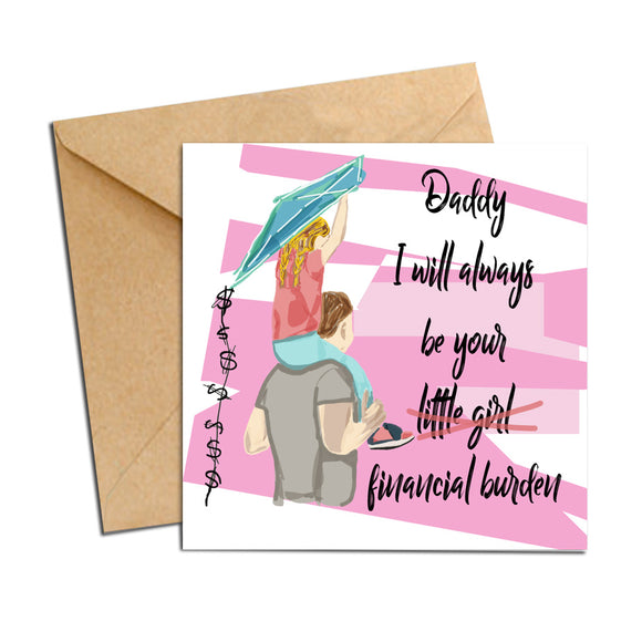 Card - Dad - Financial Burden