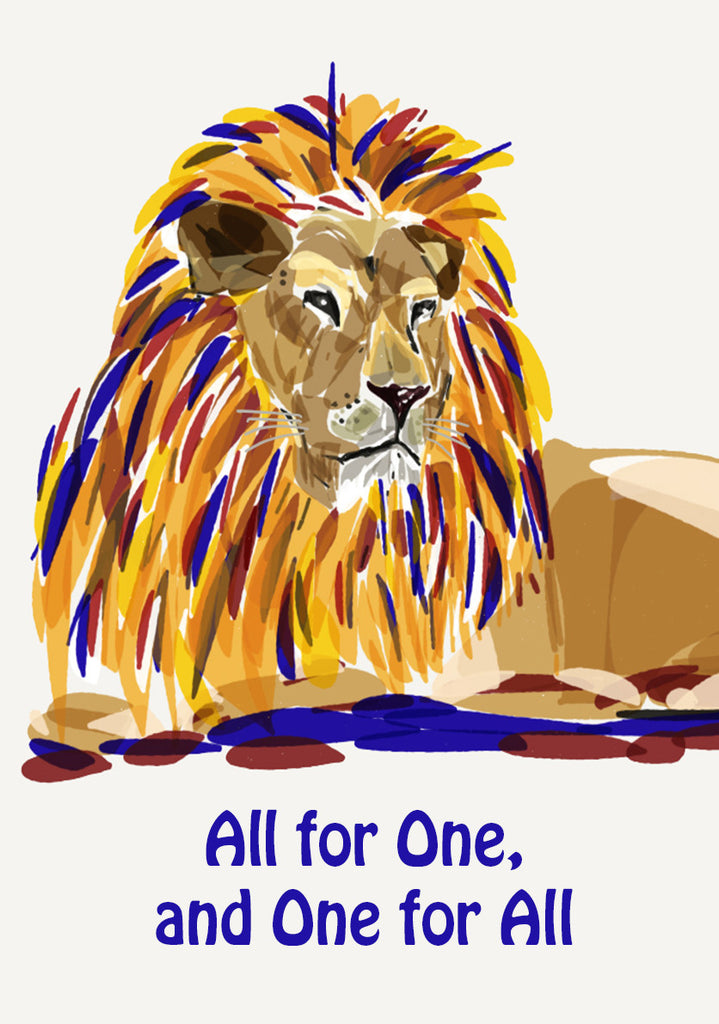 Print Football AFL - Lions