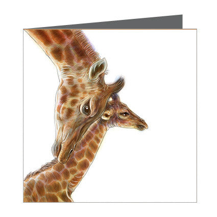 Card - Giraffe and Calf