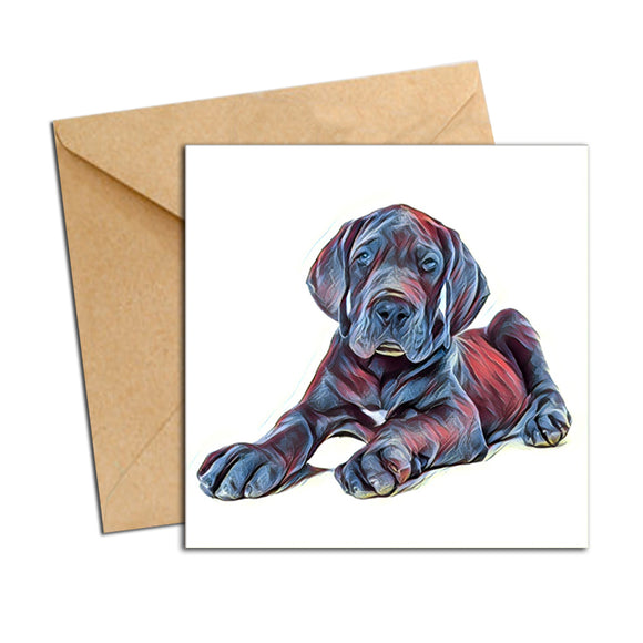 Card - Dog Great Dane Puppy
