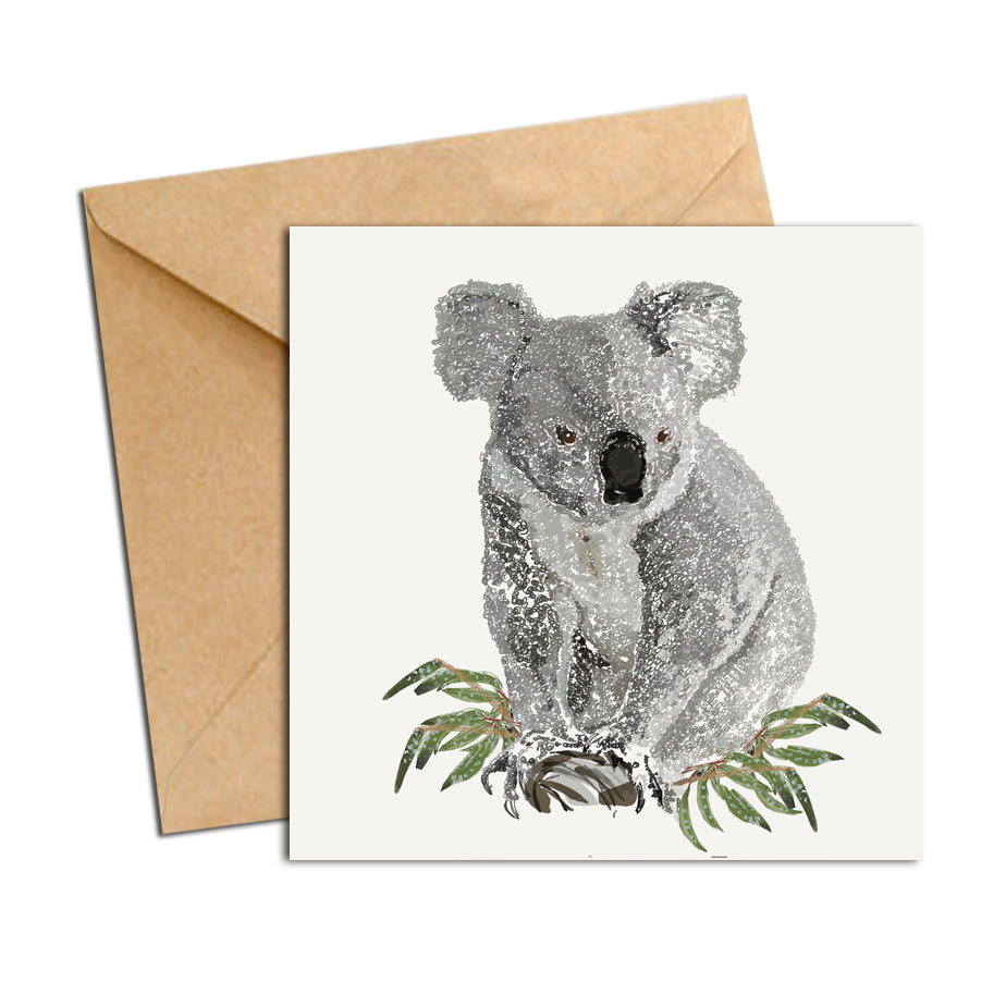 Card - Australian Scribble Koala