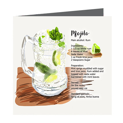 Card - Cocktail Mojito