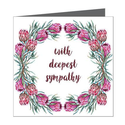 Card - Sympathy Proteas