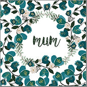 Small Cards (Pack of 10) - Mum Teal