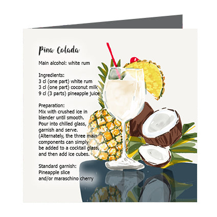 Card - Cocktail Pina Colada