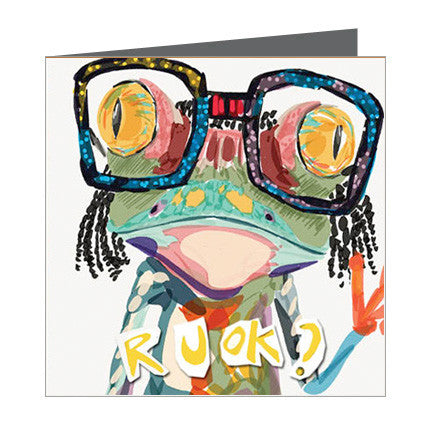 Card - R U OK frog