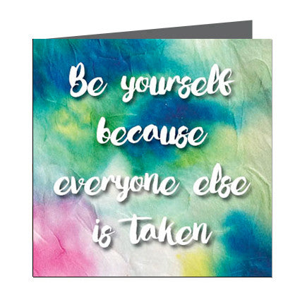 Card - Quote - Be yourself