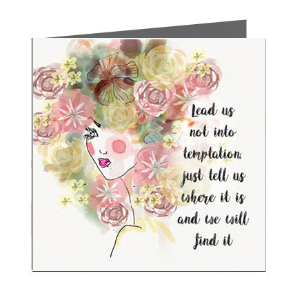 Card - Quote - Lead us not into temptation