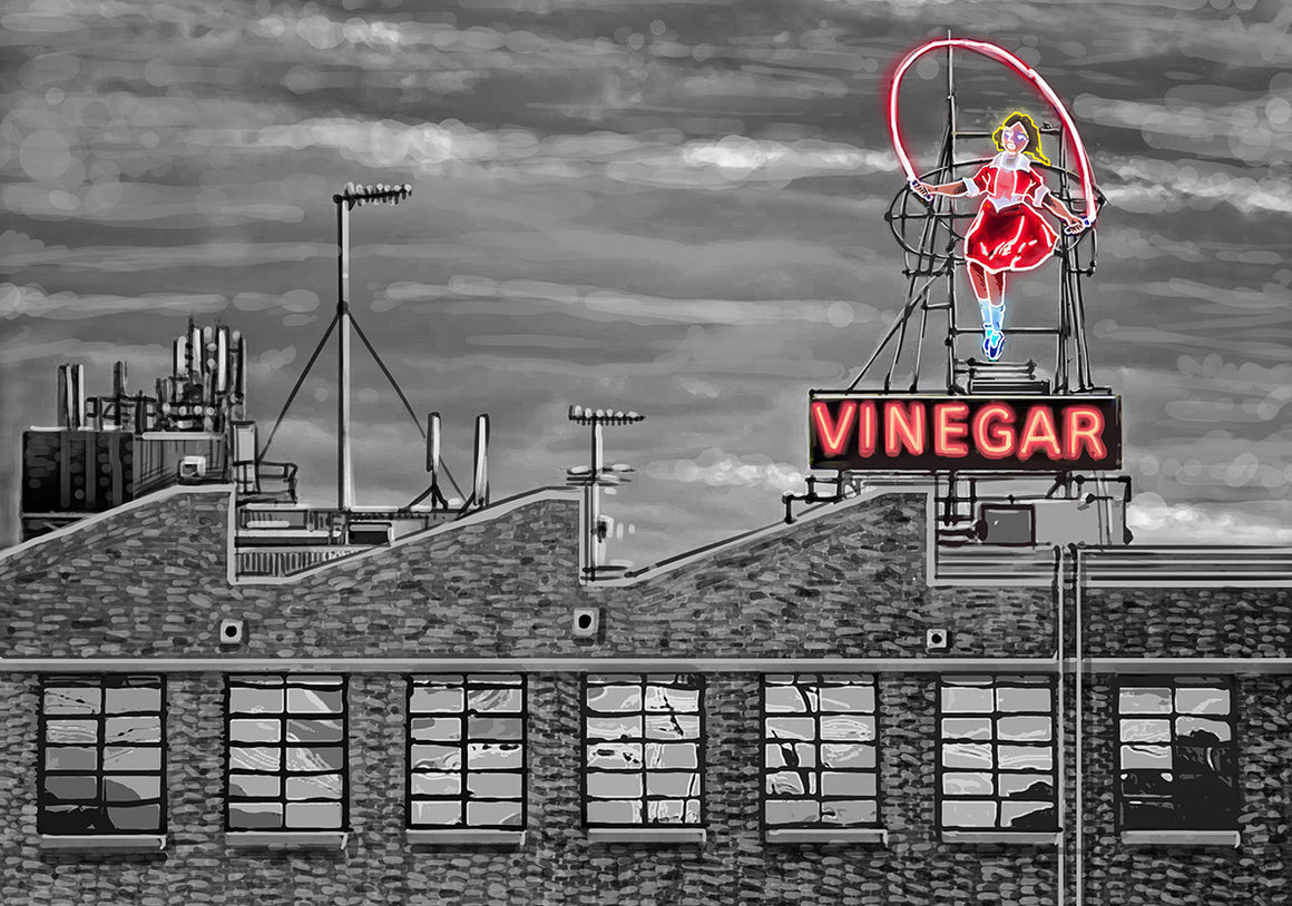 Print (Iconic) - Melbourne Skipping Girl Vinegar Landscape