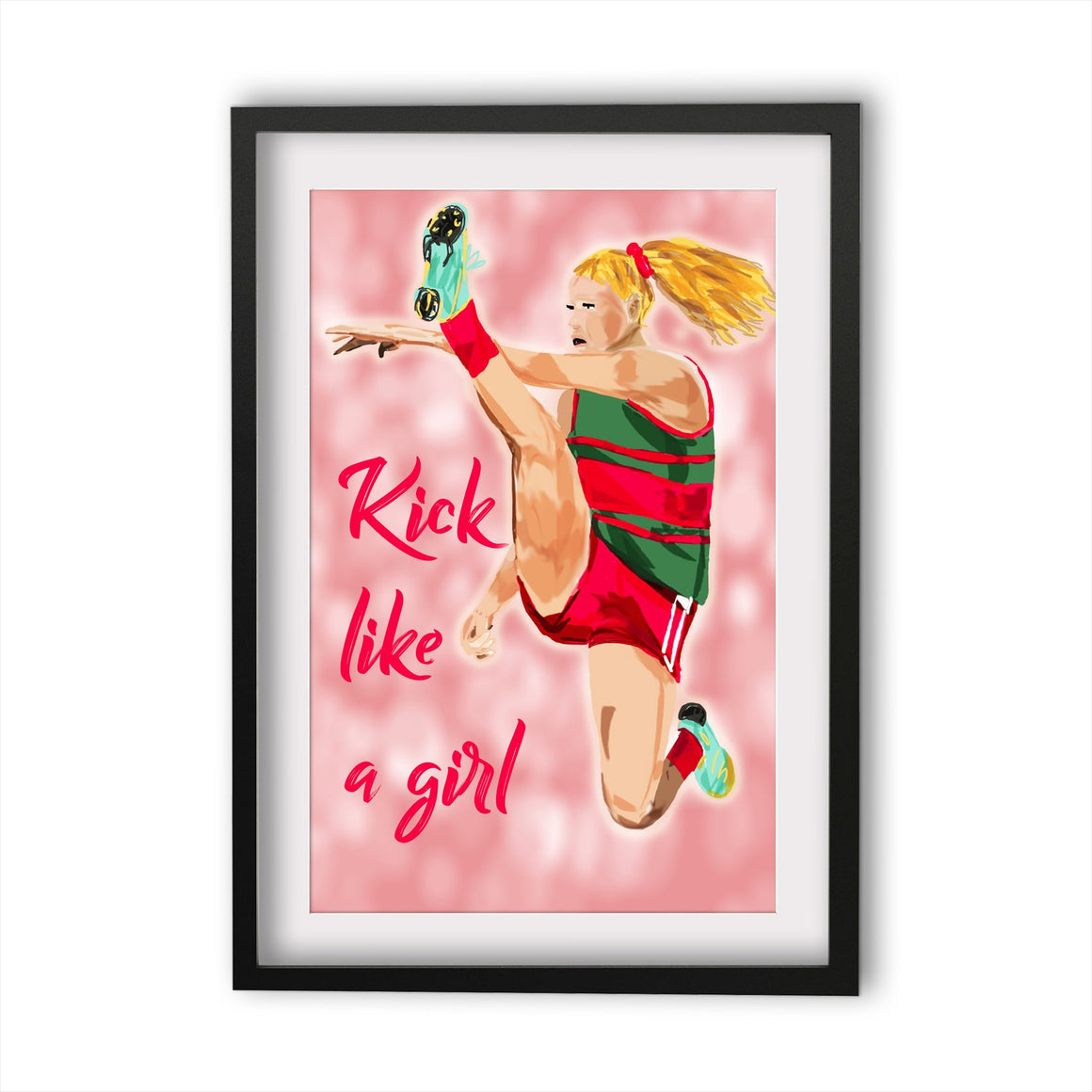 Sports - Footy Redbacks Girl - Kick like a girl