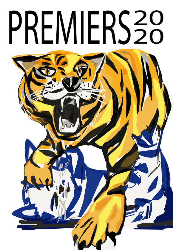 Print Football AFL - Tigers PREMIERS 2020