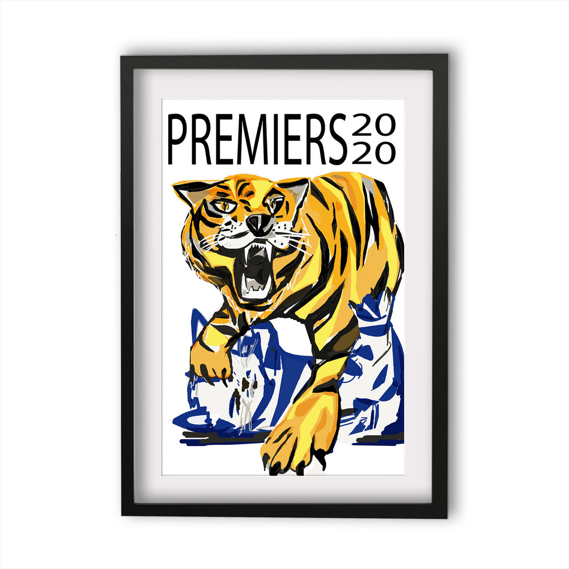 Print Football AFL - Tigers PREMIERS 2020
